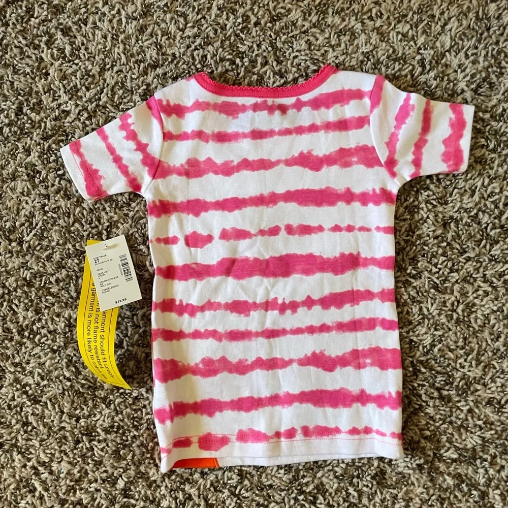 Gymboree Toddler Girls Appliqué Pajama Top Monkeys & Tigers 2T‎